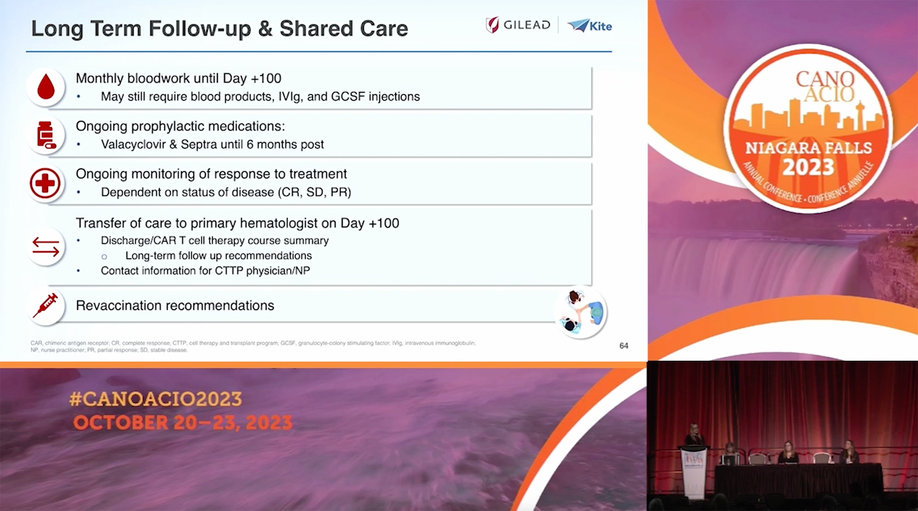 Rôle des infirmières dans le parcours du patient vers la thérapie CAR T et les soins post-traitement pour le lymphome agressif - partie 3